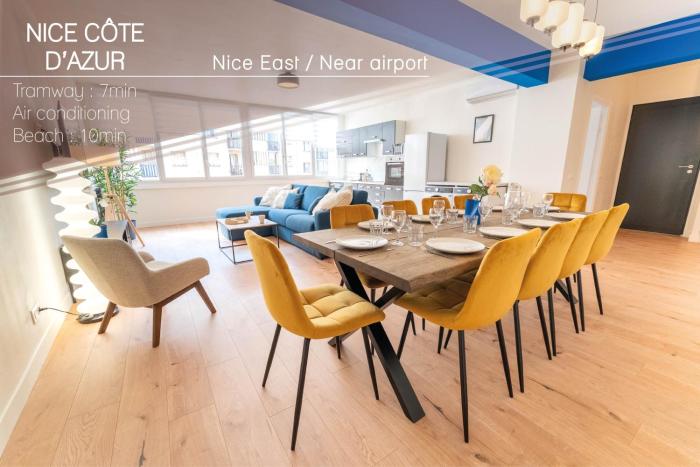 Grand appartement idéal famille, proche plage, bon emplacement pour visiter la Côte dAzur