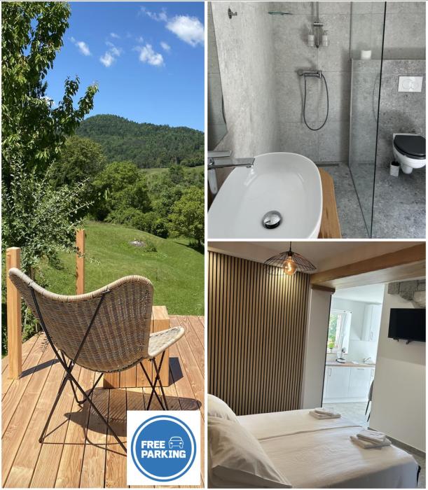 Studio apartment in nature with sauna