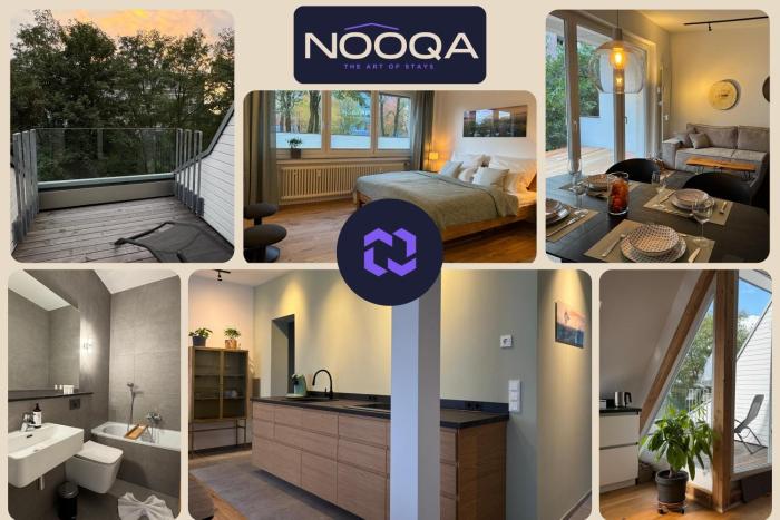NOOQA Duisburg - Living Collection - Parkplatz, Smart TV, Küche, voll ausgestattet