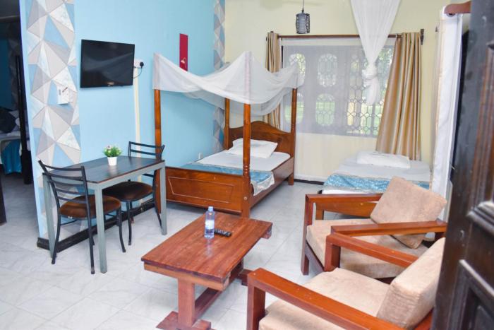 One Bedroom with 3 beds can sleep 4