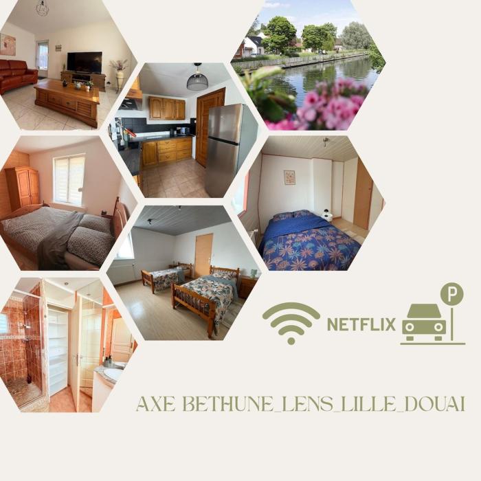 Maison - 3 chambres- 4 lits 3-6 personnes