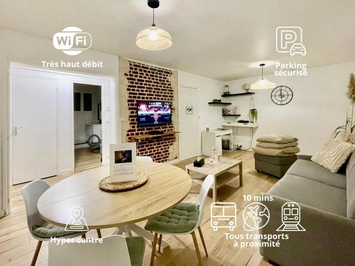 Grand T2 au RDC hyper centre Navette et Sauna en option