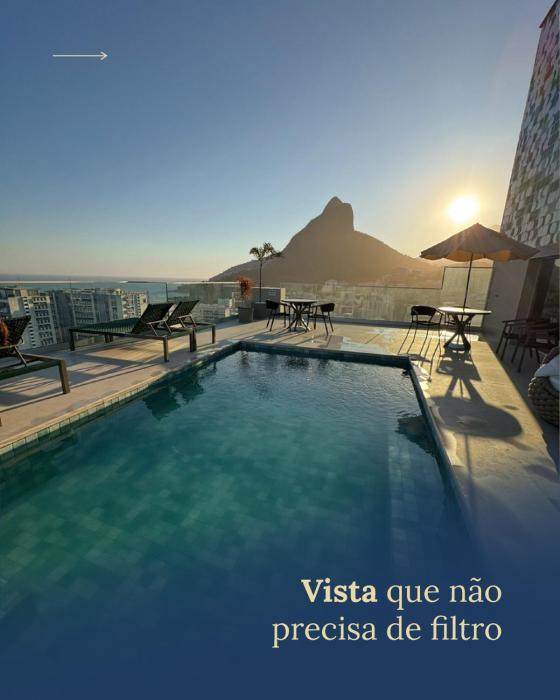 Leblon- Flat 2 Quartos com Piscina, Sauna, Academia e Garagem