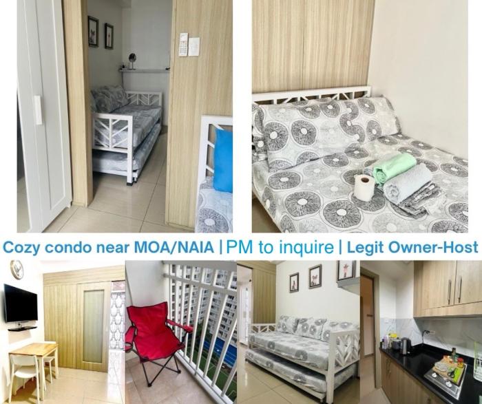 1 bedroom near MOA NAIA with parking slot included pls send valid ids of guests after booking