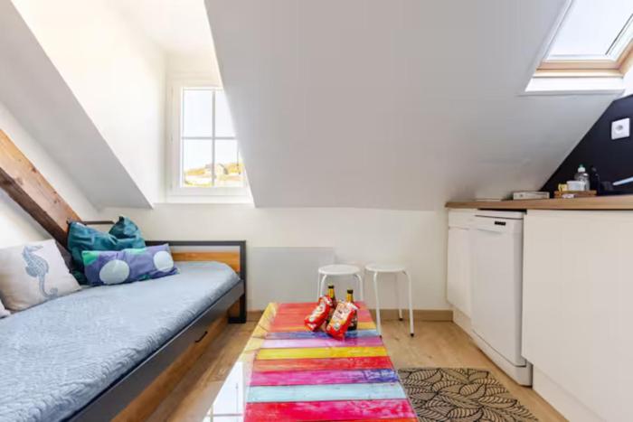 Studio Ault centre vue mer - Relais Fleuri - draps serviettes Wifi inclus