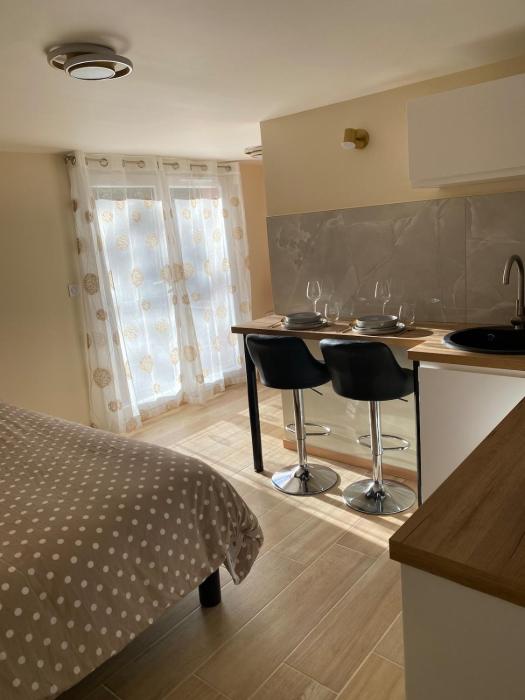 Charmant studio rénové avec terrasse privative