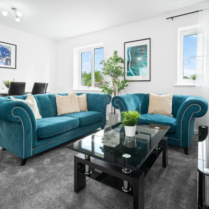 Stylish Two Bed Apartment - Parking - Smart TV - Netflix 39M