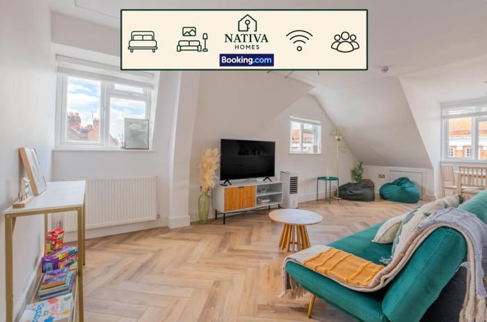 Modern 3BR Apartment By Nativa Homes Short Lets & Serviced Accommodation Harrow With Free WiFi & Parking, Family Comfort & Style