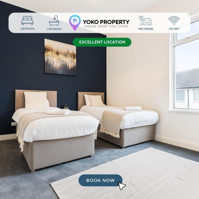 Herschell House - Central Location - Free Parking, Fast Wifi, SmartTV with Netflix - Perfect for Contractors, Families and Groups by Yoko Property