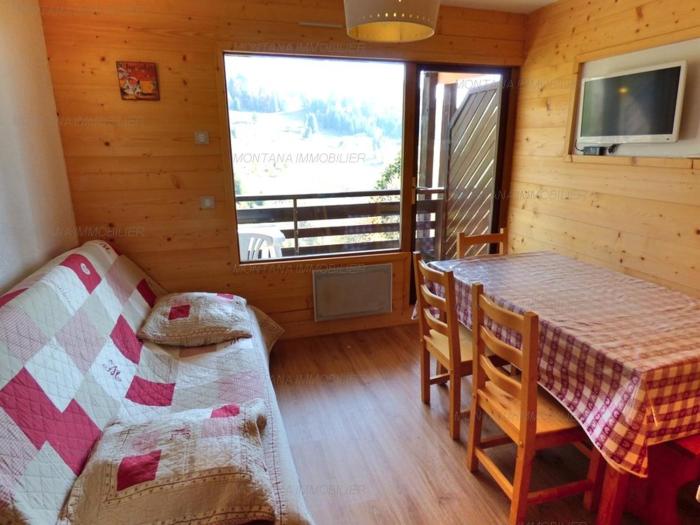 Chaleureux studio 5 pers, vue sur pistes, Le Grand-Bornand - FR-1-458-236