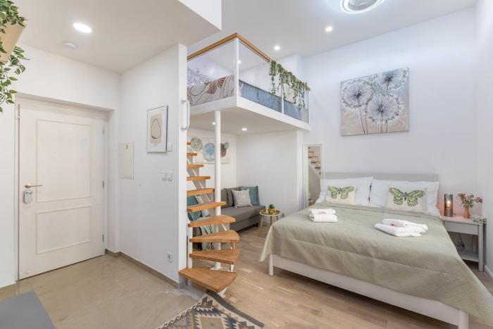 Newly renovated flat with a loft