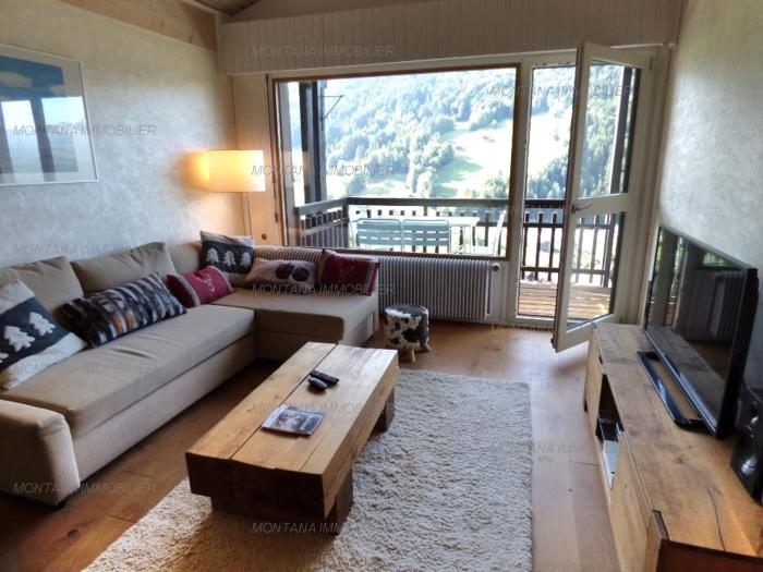 Bel appartement rénové pour 6 au Grand-Bornand, balcon exposé sud - FR-1-458-144