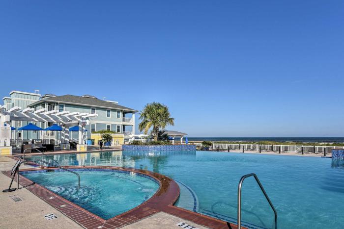 Private Beach Access Galveston Resort Condo!