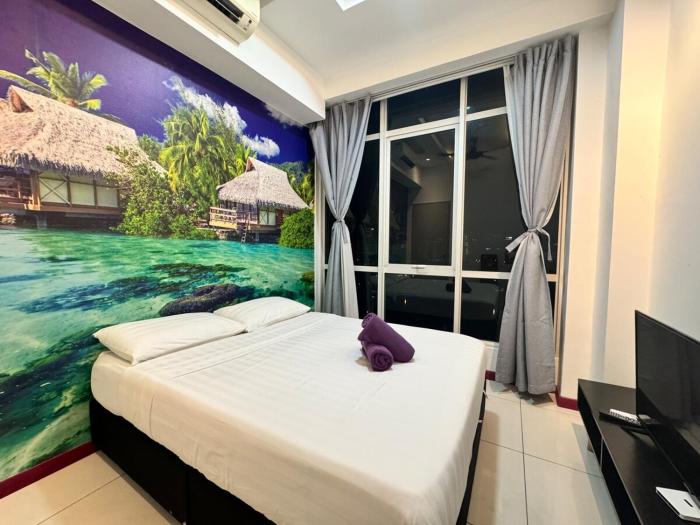 3 Bedroom City Apartment in Kota Kinabalu Near IMAGO Mall and Airport with Swimming Pool