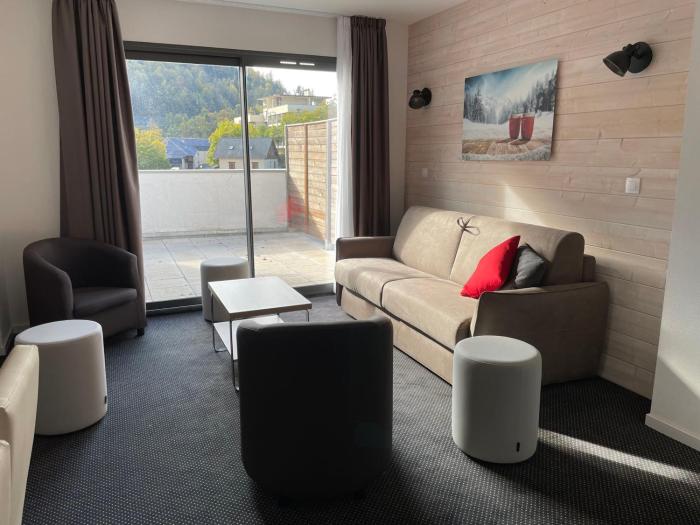 Gourette : Studio 6 pers, piscine, animaux admis - FR-1-860-28
