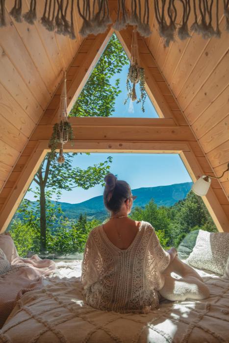 Alemiło mini - domek z balią i widokiem na Babią Górę