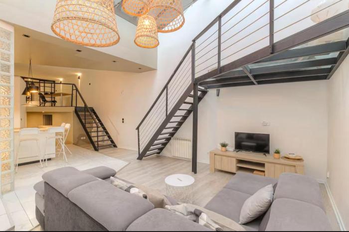 Superbe Loft - Suite parentale baignoire - Tram Metro - 10min Gare PartDieu - Idéal Famille & Amis
