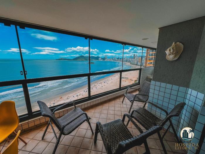 Apartamento para 8 - Frente mar vista panorâmica