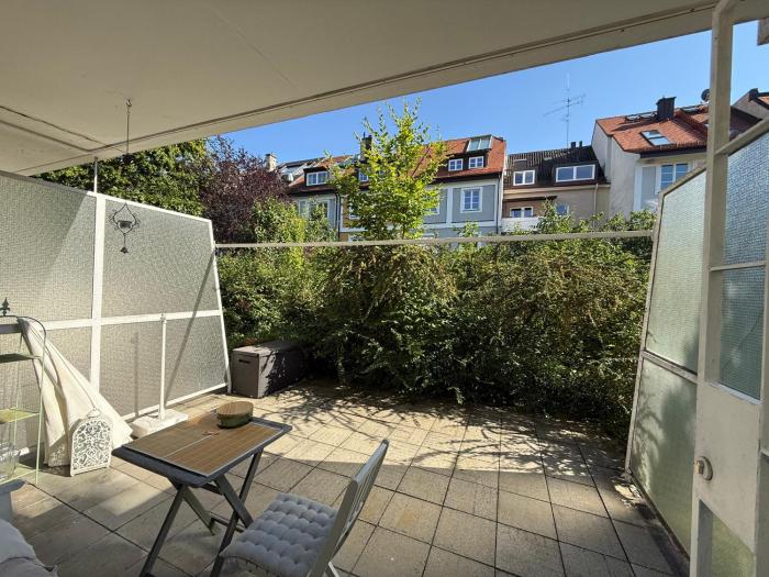 Bright Studio with Private Terrace near Nymphenburg Castle