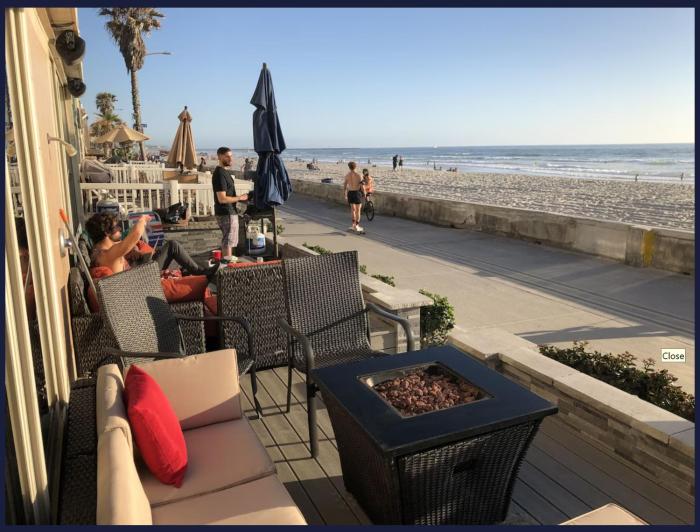 Ocean Front Beauty right on Best Beach in Mission Beach, San Diego!