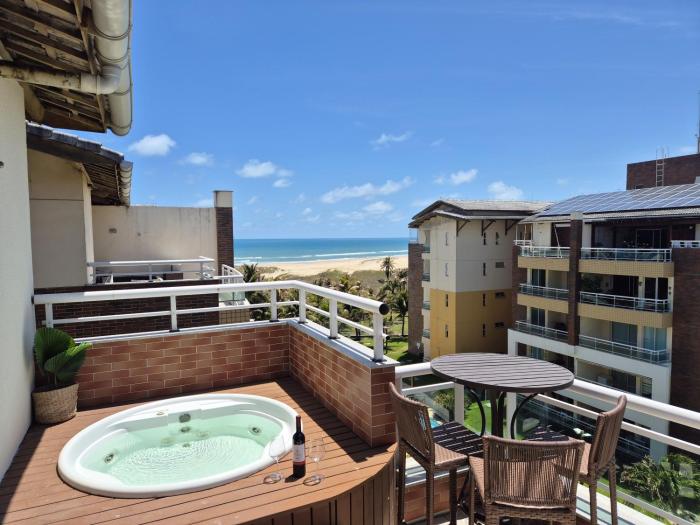 Gransol Resort - Vista Mar - 500m do Beach Park - Jacuzzi - Porto das Dunas
