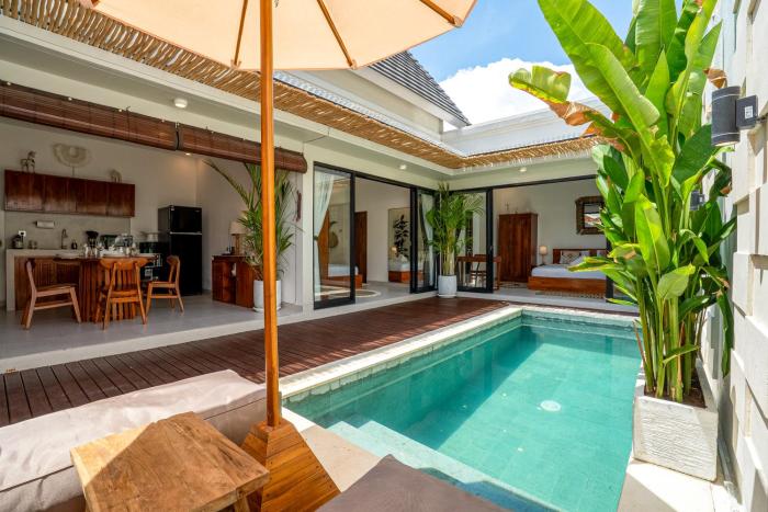 Cozy 2BR Villa Nara with Private Pool and Fitness Corner in Seminyak -Bali