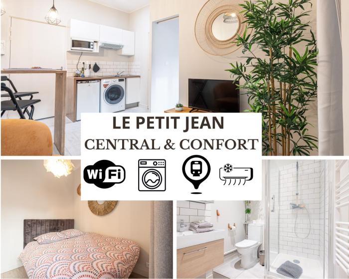 Le PETIT JEAN- CENTRAL PRES GARE ET TRAM - supermarchés - WIFI -