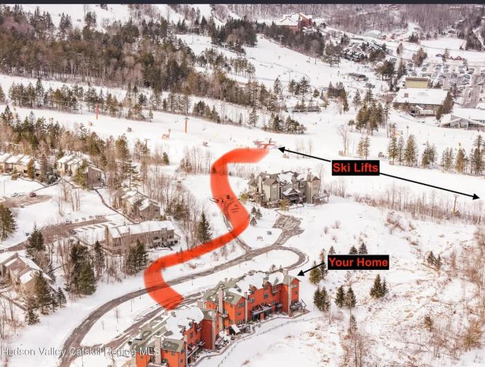 Modern Hunter Mountain Condo Steps from Slopes
