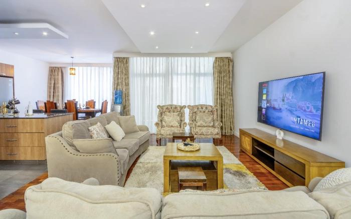 UN Accredited 2br3BedsPoolGymFullPower Backup70inchTv