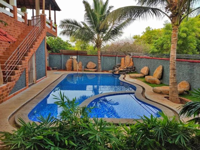Greens Heritage Resort Auroville with Swimming Pool
