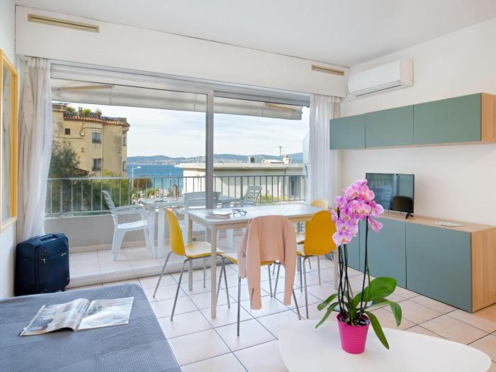 Studio 2 pers climatisé, proche plage et commerces, WiFi - FR-1-466A-24