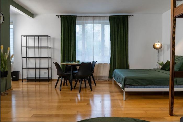 The Cozy Green Studio - 10 min from the City Center