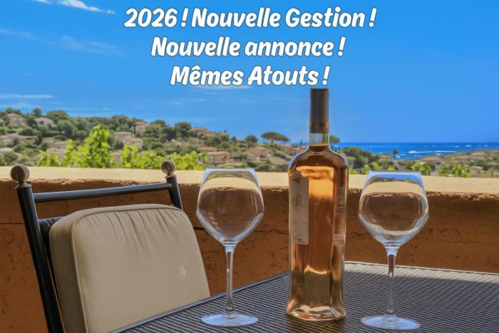 Mazet Climatisé Vue Mer I Piscine I Parking I Wifi I Linge et Menage Inclus