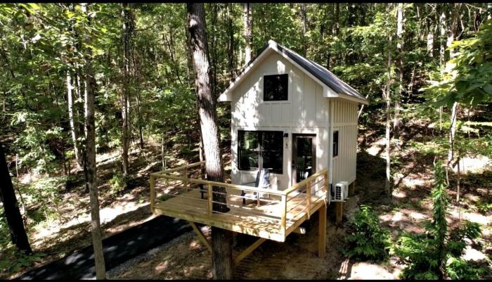 Lofted Romantic Tree House Immersed in Nature in Alabama