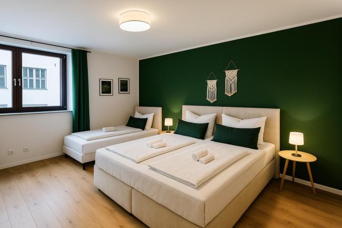 RAHA Apartments - Stilvolle 3-Z-Wohnung - Barrierearm - Fahrstuhl - Bahnhofsnah - Vollausstattung