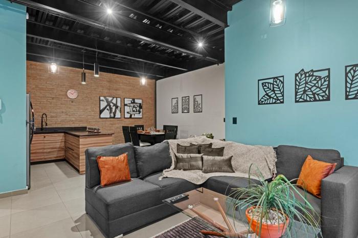 Industrial Loft King Bed and 2 Office Spaces