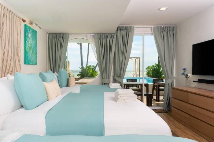 Beachfront Pool Deluxe Livingroom,Kitchen&BBQ