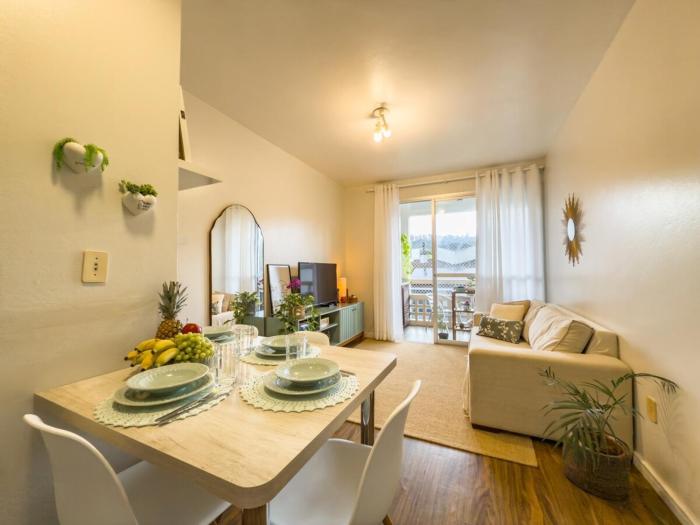 C187 Apartamento aconchegante a duas quadras da praia