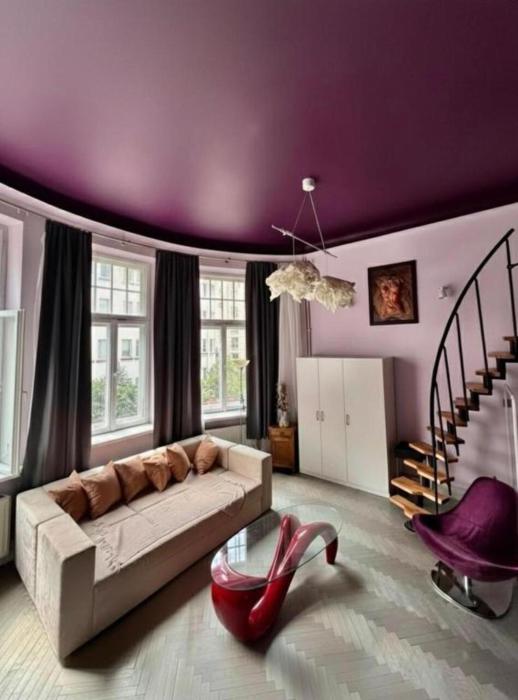 Artistic loft-style studio with Mezzanine