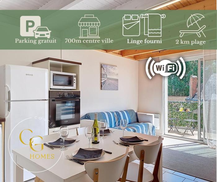 CAP SURF, Superbe Duplex, WIFI, 5 min à pied du centre ville