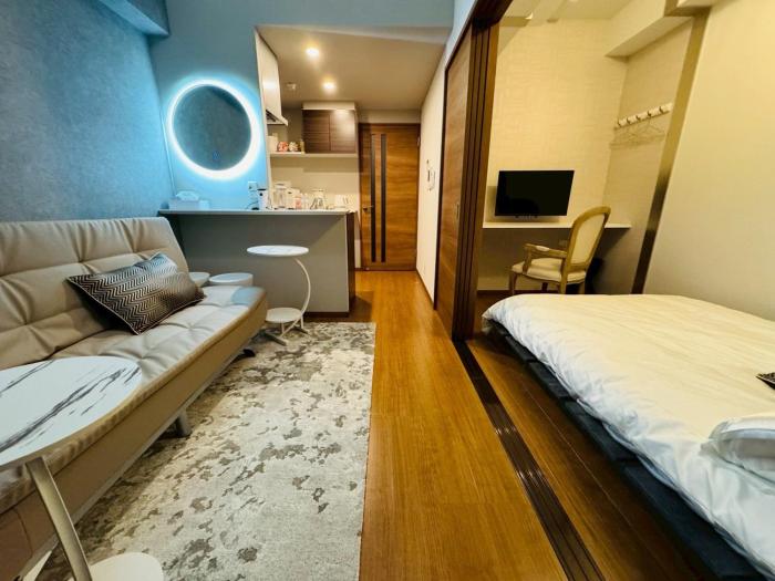 LuxurySweet博多駅南61 最大3,4人 博多駅車で5分 新築 条件付ペット宿泊可