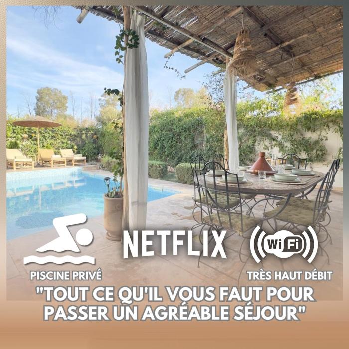 Villa Bella Marrakech avec piscine sans vis-à-vis 9 min du centre