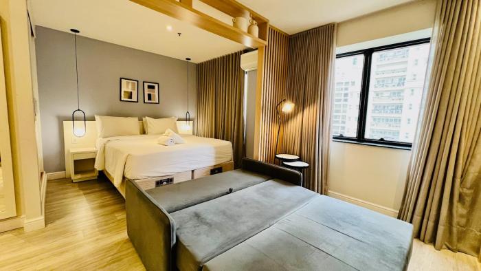 Flat Hotel 4 Estrelas no Jardins 9 andar - com vaga e serviços