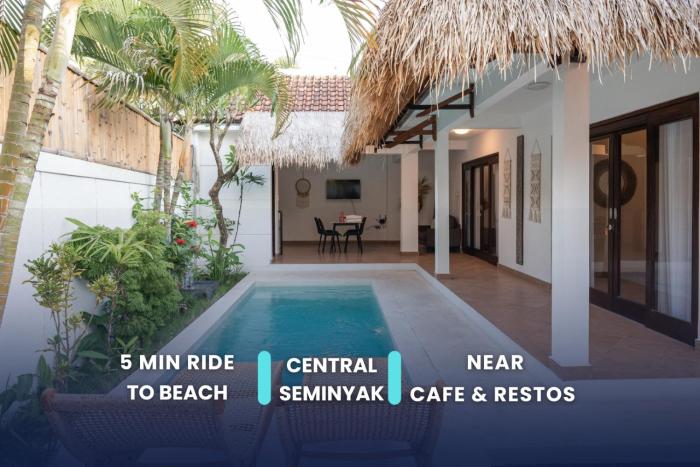 2BR Villa - Central Seminyak - Private Cook & Breakfast