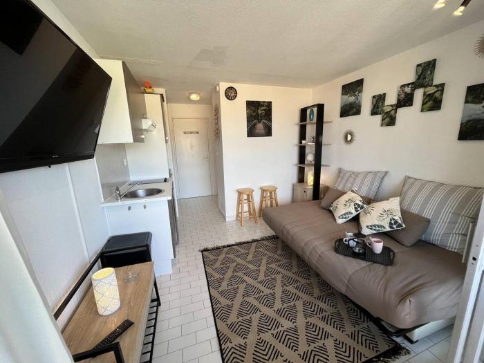 Apt Studio 2 couchages CAP DAGDE NATURISME