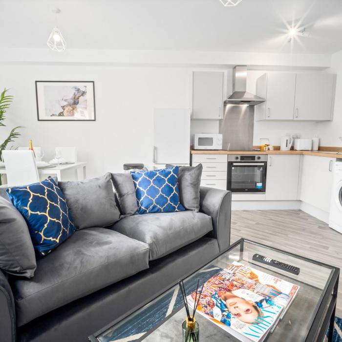 Modern Two Bed Apartment - Smart Tv - Wi-Fi - Parking 49C