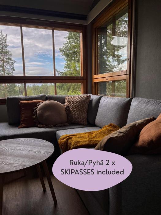 Rinneköngäs - Ruka-Pyhä 2x SKIPASS included - Free Skibuss Doorstep - Renovated