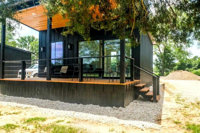 Family-Friendly Tiny Home Resort with Pool, Goats & Pond in Hempstead near Houston