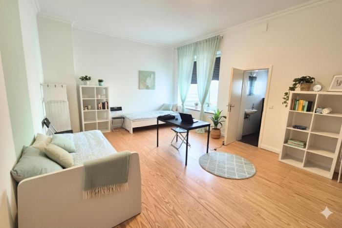L21-Apartment Flensburg, 3 Zimmer, 7 Betten, Standardisierte Ausstattung, ideal für Reisende, Pendler, Familien