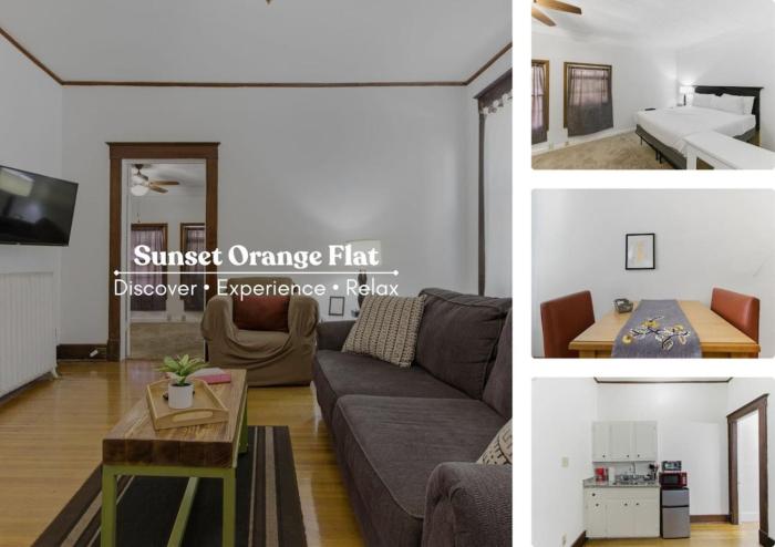 Sunset Orange Flat - City Vibe